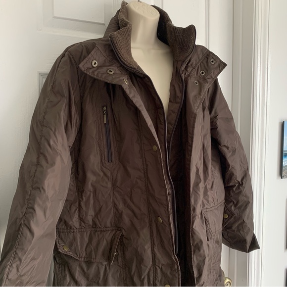 Brown Puffer Long Coat - Picture 6 of 8